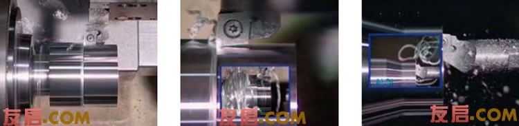 非標刀具 帶斷屑槽金剛石刀片和不帶帶斷屑槽金剛石刀片車削效果對比